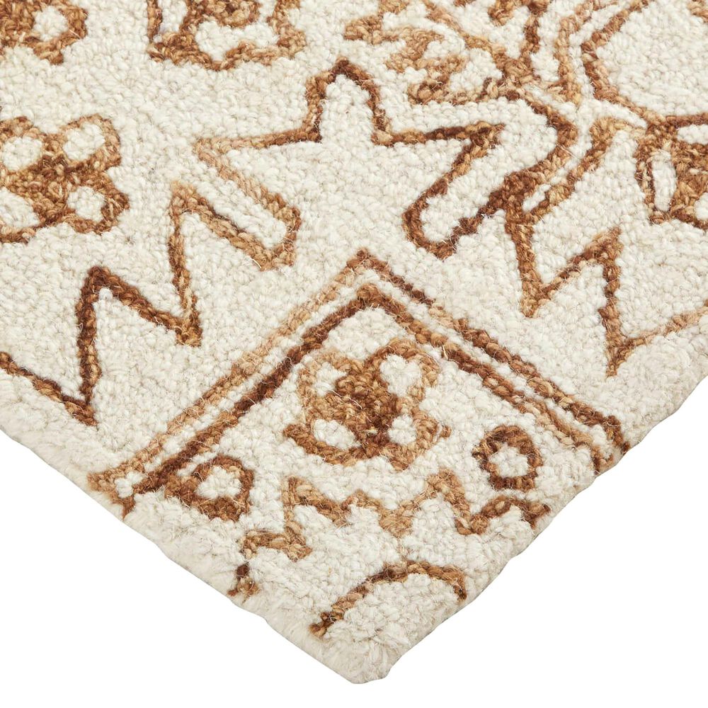 Feizy Belfort 8&#39; x 10&#39; Ivory and Brown Area Rug, , large