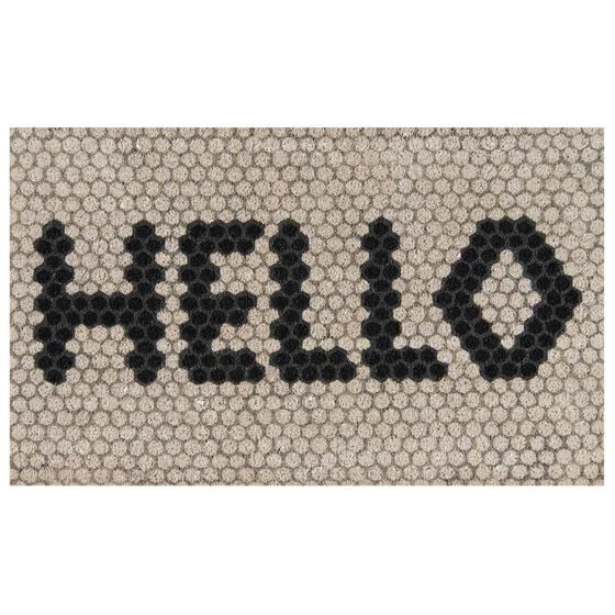 Novogratz Aloha ALO-15 1ft 6in x 2ft 6in Ivory Door Mat