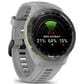 Garmin Approach S70 Smartwatch 41mm Black and Amp Yellow Ceramic Bezel Case with Powder Gray Silicone Band, , large