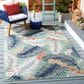 Safavieh Cabana CBN451Y 5"1" x 7"6" Green and Navy Indoor/Outdoor Area Performance Rug, , large