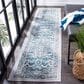 Safavieh Cabana CBN680N 2"2" x 9" Navy and Grey Indoor/Outdoor Performance Runner, , large