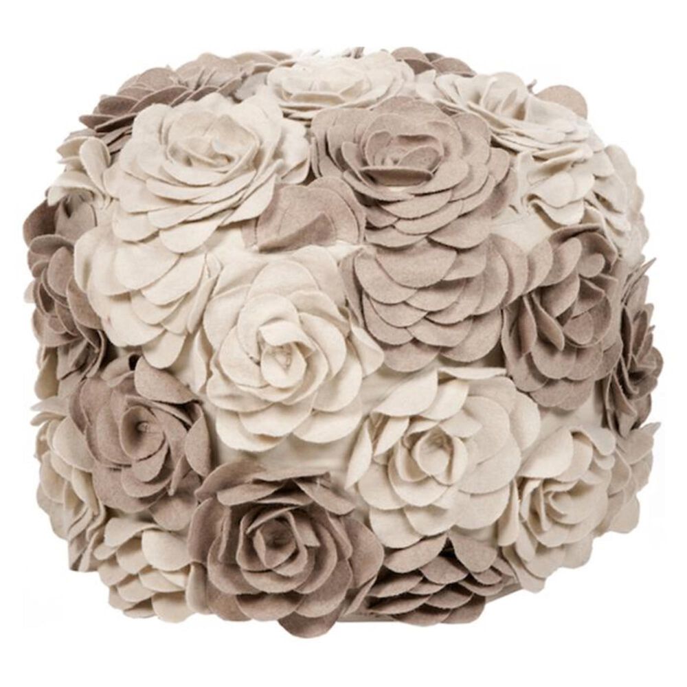 Surya Inc 18" x 18" Pouf in Parchment, , large