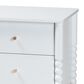 Baxton Studio Lucera 2-Drawer Bobbin Nightstand in White, , large