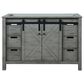 Lexora Home Marsyas 48" Single Bathroom Vanity in Ash Grey with 2 cm White Cultured Marble Top and Rectangular Sink, , large