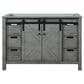 Lexora Home Marsyas 48" Single Bathroom Vanity in Ash Grey with 2 cm White Cultured Marble Top and Rectangular Sink, , large