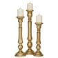 Maple and Jade Decorative Candle Holder in Distressed Gold (Set of 3), , large