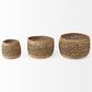 Mercana Dakota Round Basket in Medium Brown (Set of 3), , large