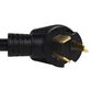 Petra Industries Inc 3-Prong to 4-Prong Dryer Cord Adapter in Black, , large