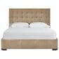 Furniture Worldwide Montclair Queen Upholstered Bed in Vail Toffee, , large
