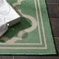 Safavieh Bermuda 9" x 12" Green and Beige Indoor/Outdoor Area Performance Rug, , large