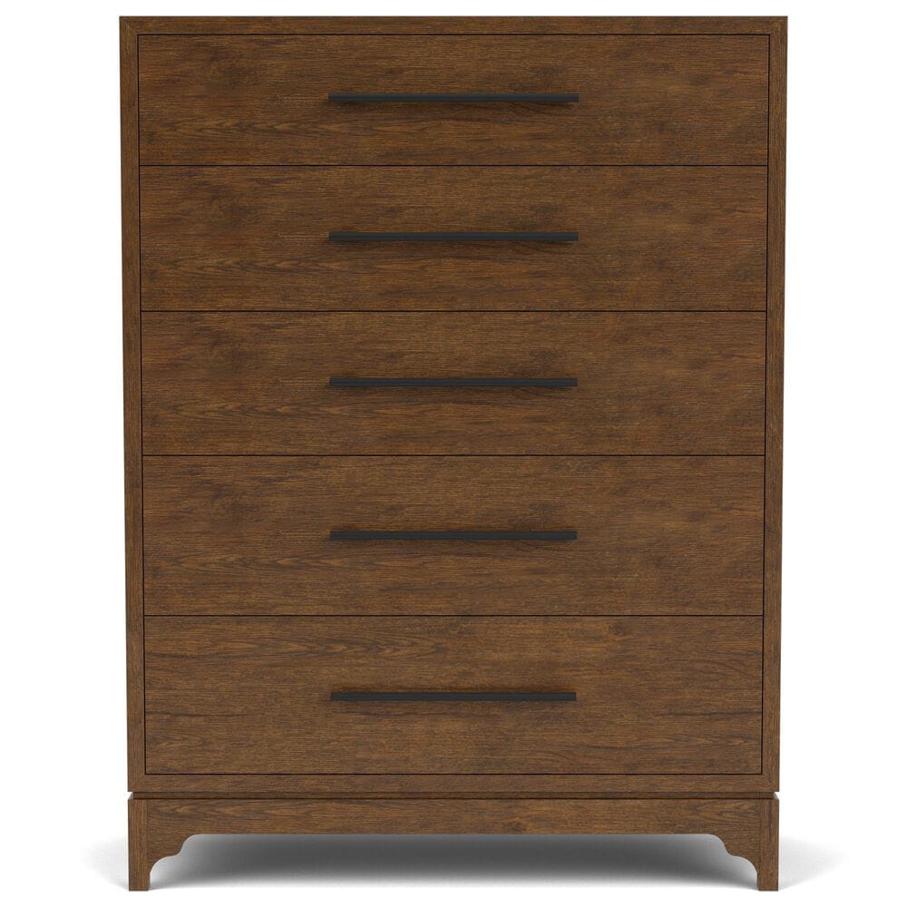 Riverside Furniture Calhoun 5-Drawer Chest in Whiskey Oak, , large