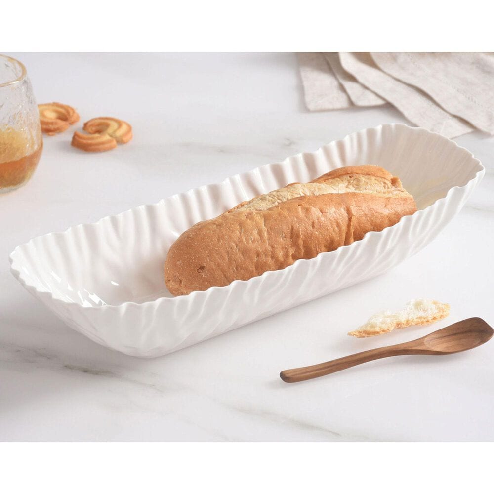 Pampa Bay Mascali Bianca Deep Rectangular Server in White, , large