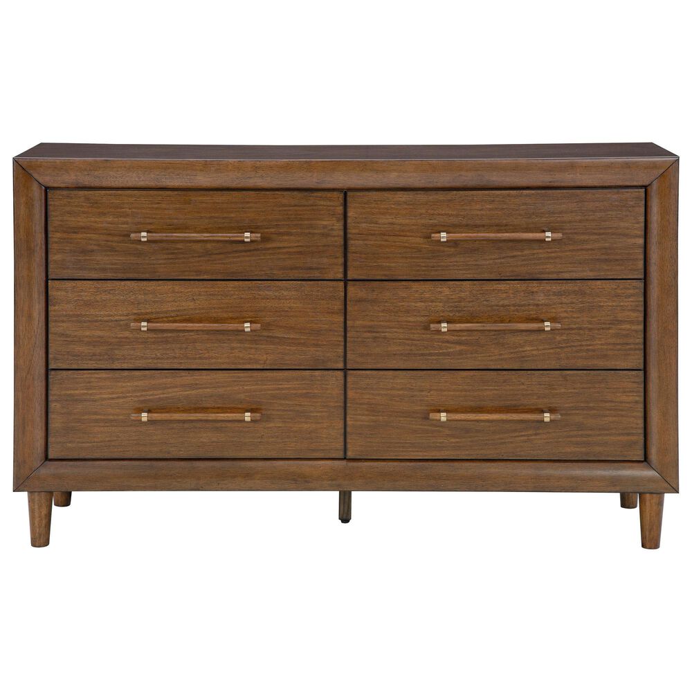 Ashley Lyncott 5-Piece King Bedroom Set in Medium Brown, , large