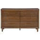 Ashley Lyncott 5-Piece King Bedroom Set in Medium Brown, , large