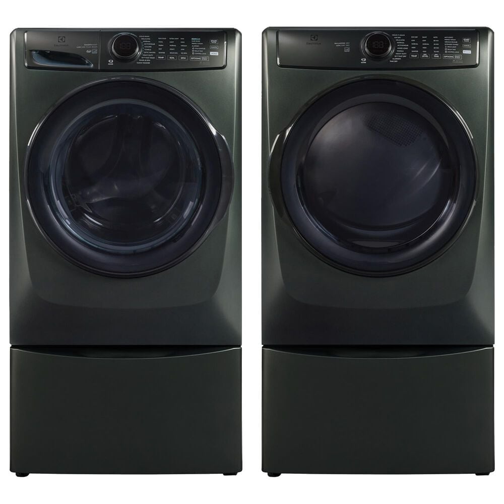 Electrolux 700 Series 4.5 Cu. Ft. Front Load Washer with Smartboost and 8.0 Cu. Ft. Electric Dryer with 2x Luxury-Glide Pedestal with Spacious Storage Drawer in Alpine, , large