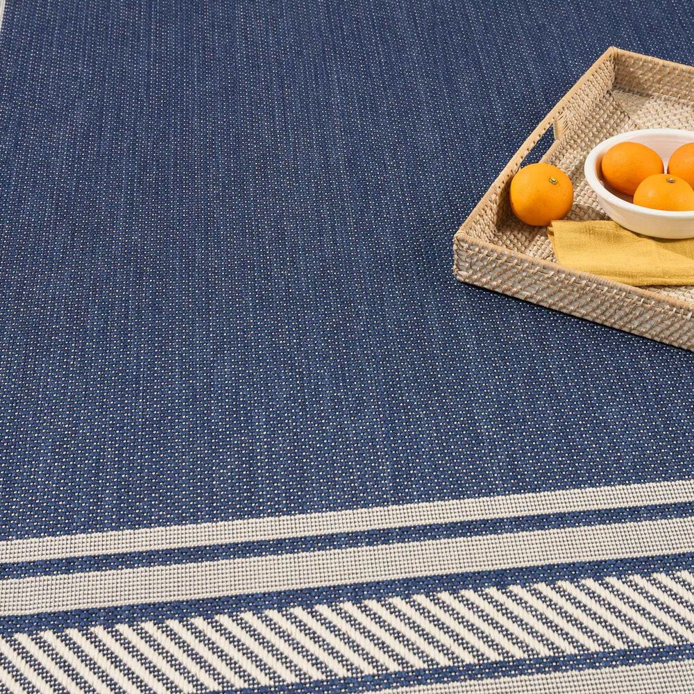 Nourison Horizon HOZ03 Navy 8&#39; x 10&#39; Indoor/Outdoor Area Rug, , large