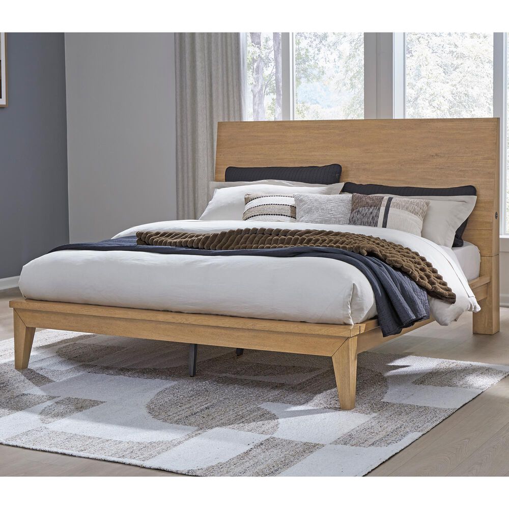 Ashley Sherbana California King Panel Bed  in Light Brown, , large