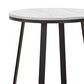 Pacific Landing Hugo Round End Table in Matte Black and White, , large