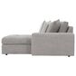 Bernhardt Nest 2-Piece Right Facing Sectional in Nickel, , large
