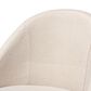 Baxton Studio Carra Swivel Bar Stool with Light Beige Cushion in Walnut (Set of 2), , large