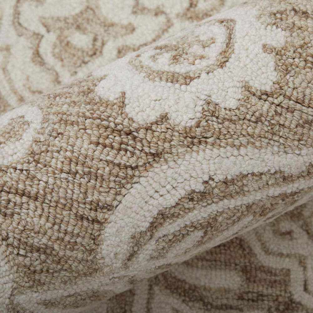 Feizy Belfort Taupe and Ivory 12&#39; x 15&#39; Area Rug, , large