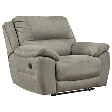 Signature Design by Ashley Next-Gen Gaucho Manual Zero Wall Wide Recliner in Putty, , large