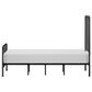 Richlands Furniture Javi King Slat Platform Metal Bed in Black, , large