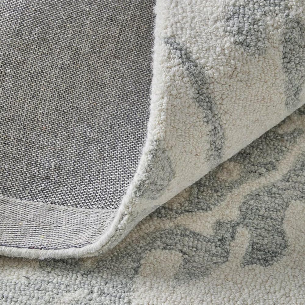 Feizy Belfort Damask Gray 12&#39; x 15&#39; Area Rug, , large