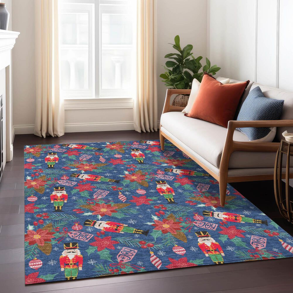Dalyn Rug Company Wonderland WN30 5&#39; x 7&#39;6&quot; Navy Indoor/Outdoor Area Rug, , large