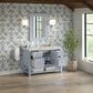 James Martin Vanities Breckenridge 48" Single Bathroom Vanity in Serenity Blue with 3 cm Carrara White Marble Top and Rectangular Sink, , large