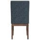 37B Santa Barbara Dining Side Chair with Denim Blue Cushion in Walnut, , large