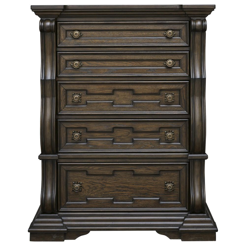 Millenium Maylee 5-Drawer Chest in Dark Brown, , large