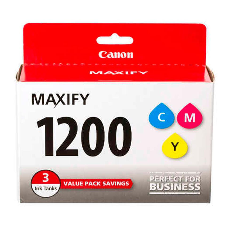 Canon PGI-1200 Cyan, Magenta & Yellow 3 Ink Tank Value Pack, , large