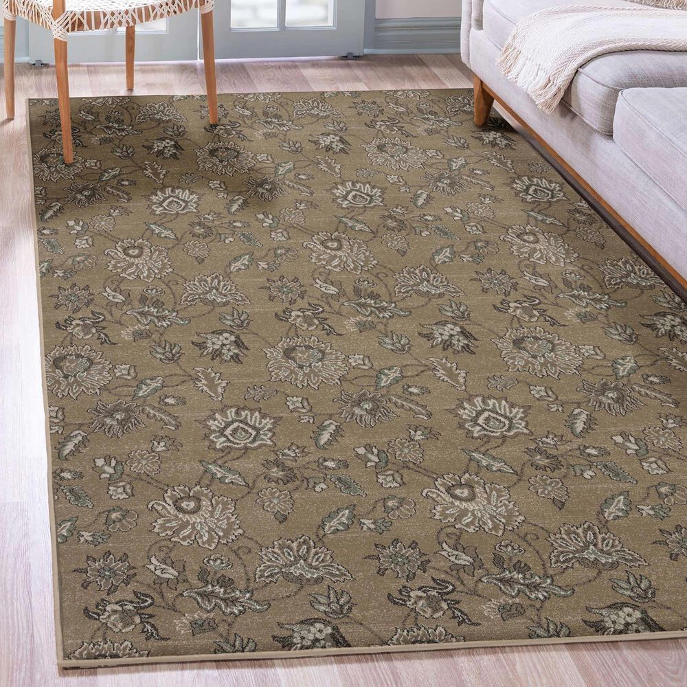 Radici USA Pisa 3475 Beige 5'3" x 7'3" Area Rug, , large