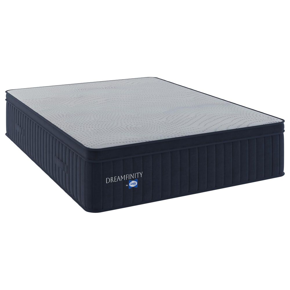 Dreamfinity by Sealy Select Medium Euro Top Queen Mattress with Low Profile Box Spring, , large