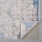 Feizy Cadiz 12" x 18" Ivory and Blue Area Rug, , large