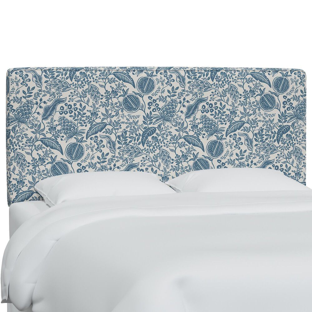 Rifle Paper Co Crafted by Cloth and Company Elly Twin Headboard in Garden Party Blue, , large