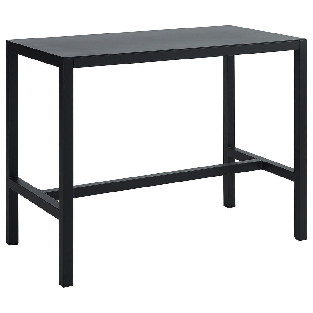 Linon Home Decor Holland 54" Outdoor Dining Table in Black, , large