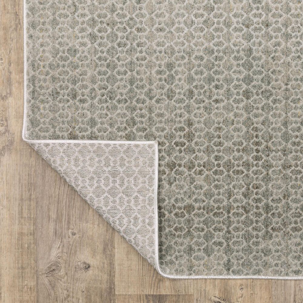 Oriental Weavers Mallory MAL04 Grey and Blue 3&#39;3&quot; x 5&#39; Area Rug, , large
