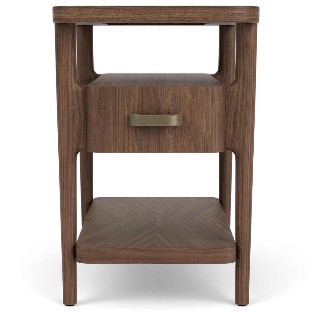 Riverside Furniture Delia Chairside Table in Nouveau Walnut, , large