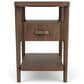 Riverside Furniture Delia Chairside Table in Nouveau Walnut, , large