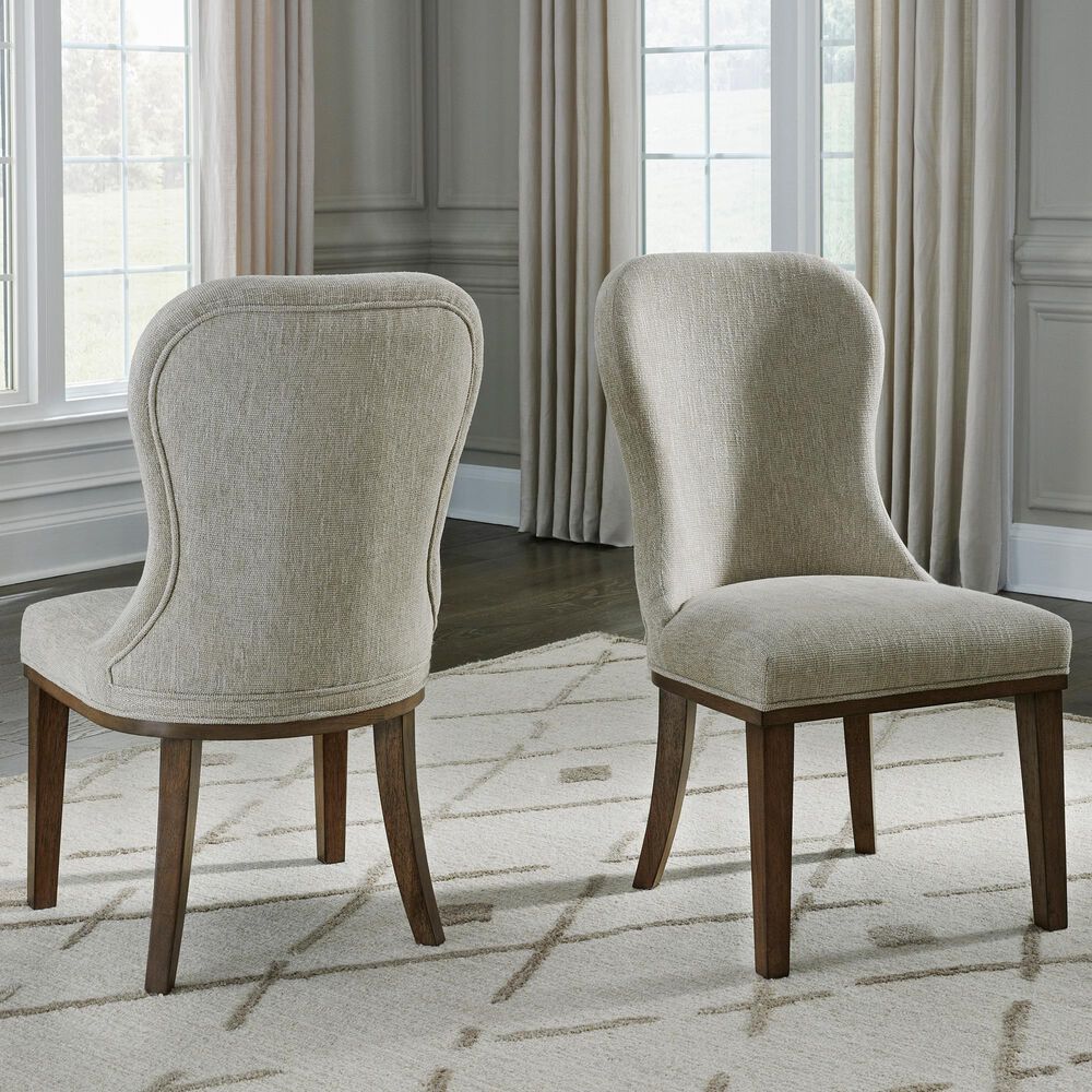 Ashley Sturlayne Dining Chair Set of 2 in Brown, , large