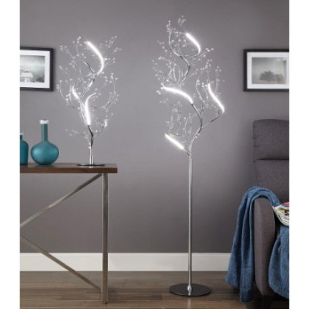 Anthony California 35&quot; Berries LED Table Lamp in Chrome, , large