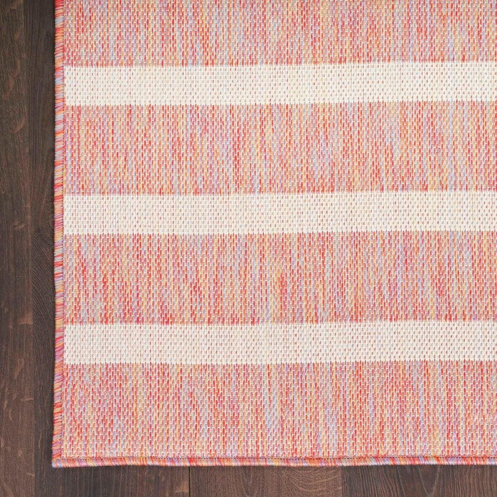 Nourison Positano POS03 Rainbow and Ivory 9&#39; x 12&#39; Indoor/Outdoor Area Rug, , large