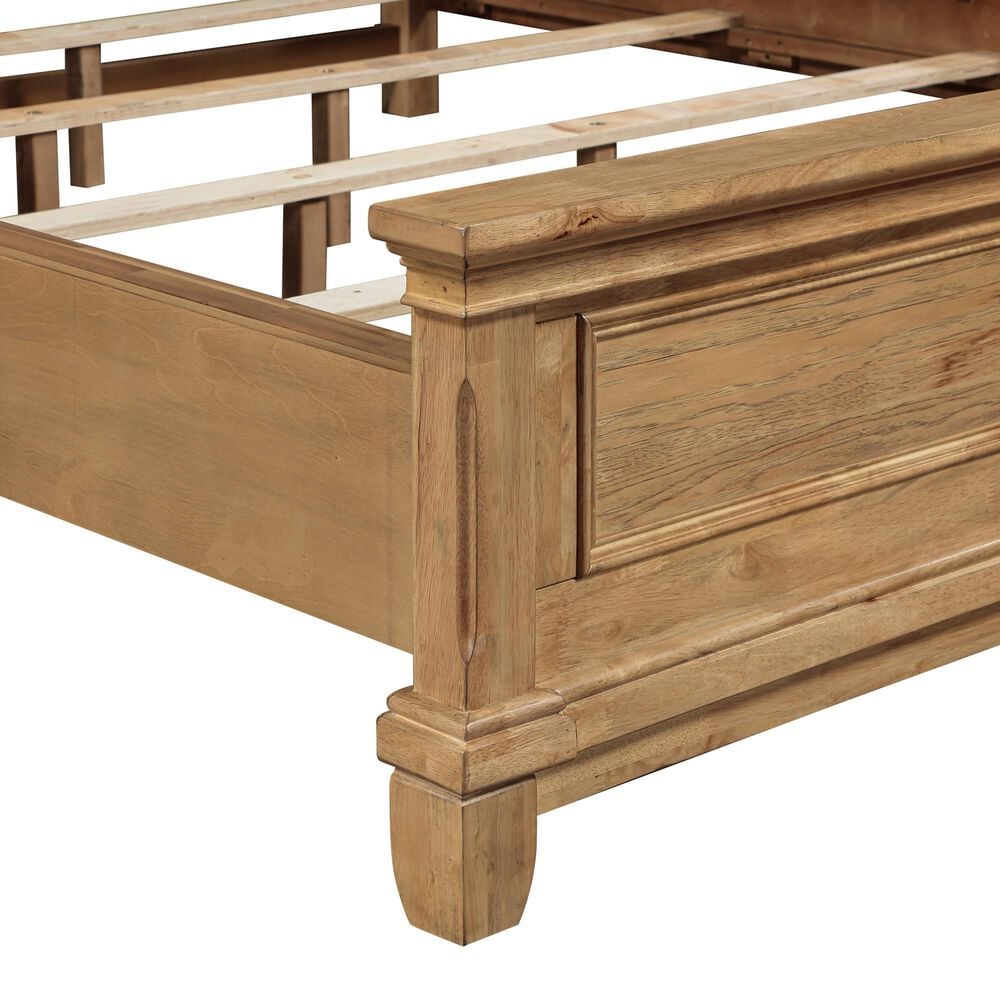 New Heritage Design Sunstone 4-Piece King Bedroom Set in Honey, , large