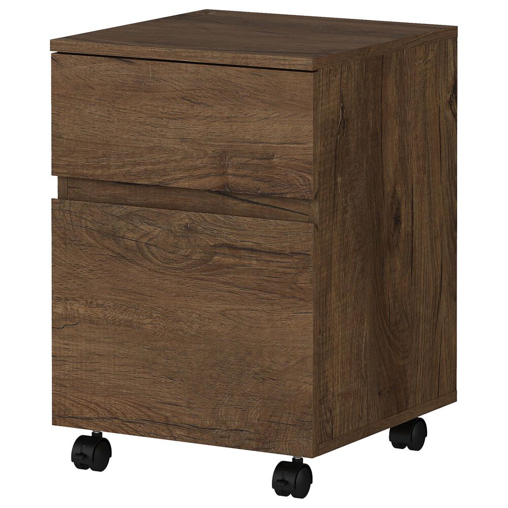 Bush Anthropology 2-Drawer Mobile File in Rustic Brown, , large