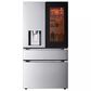 LG 29 Cu. Ft. Smart Standard-Depth Max French Door Refrigerator in PrintProof Stainless Steel, , large