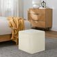 Lifestyle Solutions Grady Square Ottoman in Snow, , large