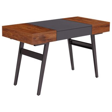Rta Products Llc Expandable Writing Desk in Antique Mahogany and Grey, , large