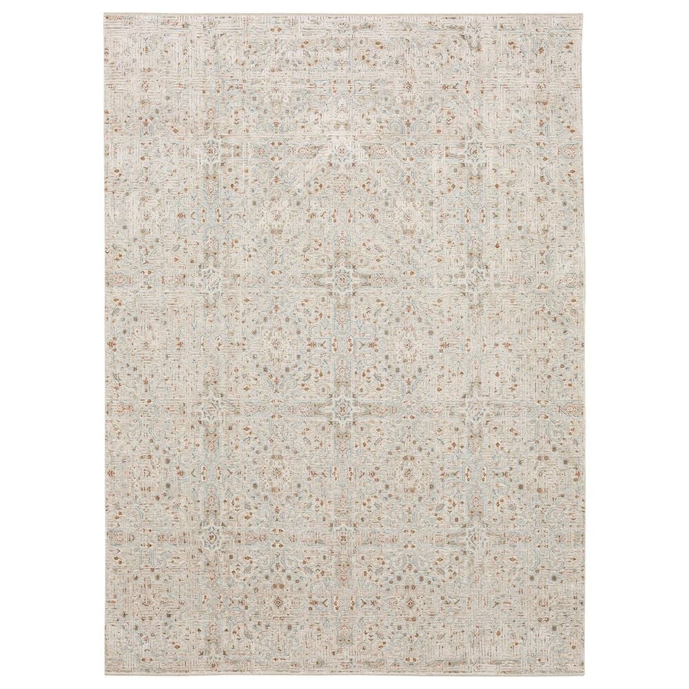 Karastan Solitude Pandosia 9" x 12"2" Cream Light Beige Area Rug, , large